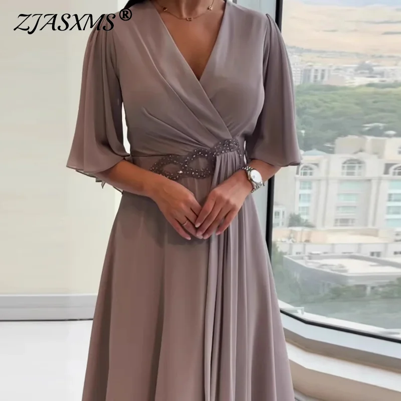 2026 Весеннее повседневное плиссированное платье с короткими рукавами, женское элегантное длинное платье с v-образным вырезом и высокой талией, женское однотонное богемное платье трапециевидной формы Mujer
2026 Весеннее повседневное плиссированное платье с короткими рукавами, женское элегантное длинное платье с v-образным вырезом и высокой талией, женское однотонное богемное платье трапециевидной формы Mujer