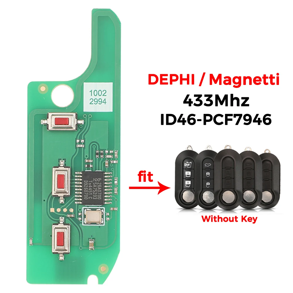 jingyuqin Remote Key Circuit Board 433Mhz PCF7946 For Alfa Romeo 159 Mito Giulietta Fiat 500 Doblo Qubo Grande Punto 2006-2013
jingyuqin Remote Key Circuit Board 433Mhz PCF7946 For Alfa Romeo 159 Mito Giulietta Fiat 500 Doblo Qubo Grande Punto 2006-2013