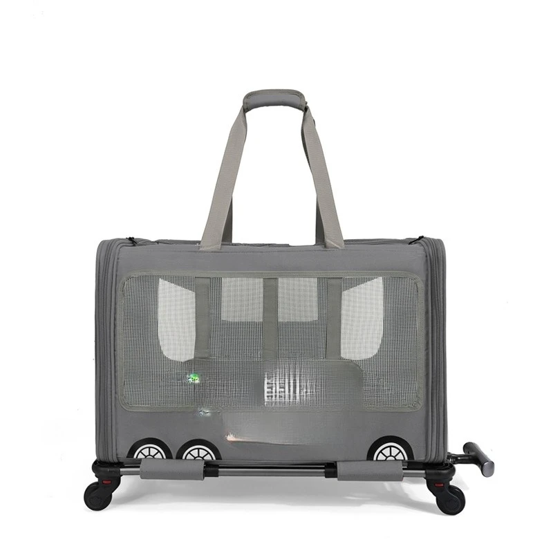 Cat bag, pet bag, portable handbag, large space, breathable pet travel trolley case
Cat bag, pet bag, portable handbag, large space, breathable pet travel trolley case
