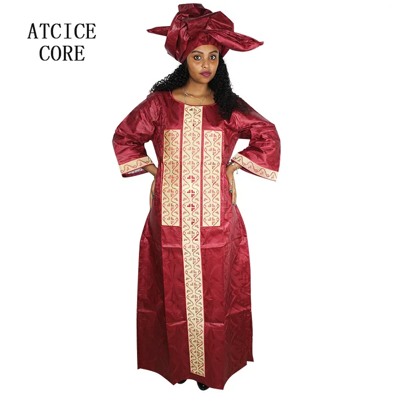 African Dresses For Women Fashion Design New African Bazin Embroidery Design Dress Long Dress With Scarf
African Dresses For Women Fashion Design New African Bazin Embroidery Design Dress Long Dress With Scarf