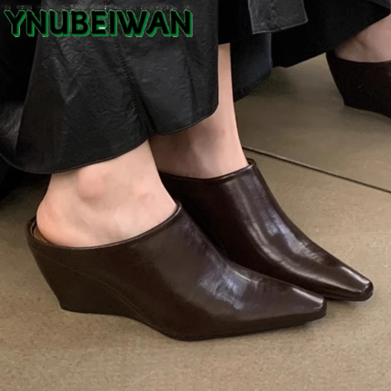 Pointed Toe Wedges Women Slippers Elegant New Summer Sandals Luxury 2025 Fashion Shoes Designer Woman Flip Flops Dress Zapatos
Pointed Toe Wedges Women Slippers Elegant New Summer Sandals Luxury 2025 Fashion Shoes Designer Woman Flip Flops Dress Zapatos