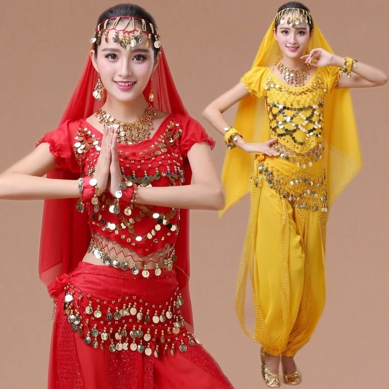 Indian Dance Performance Outfit Adult New Style Ethnic Dance Dance Xinjiang Dance Short Sleeve belly Dance Costume saree
Indian Dance Performance Outfit Adult New Style Ethnic Dance Dance Xinjiang Dance Short Sleeve belly Dance Costume saree