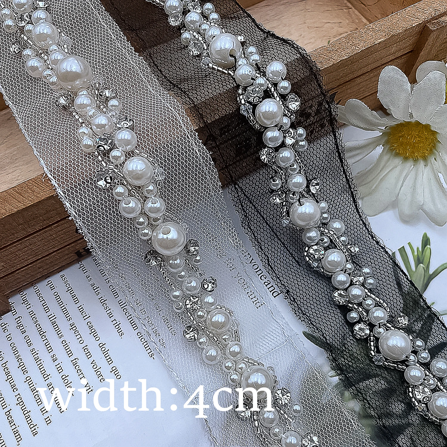 Handmade Beaded Lace Trim With Rhinestone And Pearl Embellishments For Clothing Collars And Diy Accessories For Sewing Ribbon
Handmade Beaded Lace Trim With Rhinestone And Pearl Embellishments For Clothing Collars And Diy Accessories For Sewing Ribbon