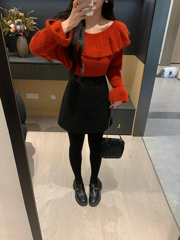 XINYI Winter High Waist Woolen Skirt Slimming Waistline Elegant Style Women's Fashion City Commute Polyester Blend
XINYI Winter High Waist Woolen Skirt Slimming Waistline Elegant Style Women's Fashion City Commute Polyester Blend