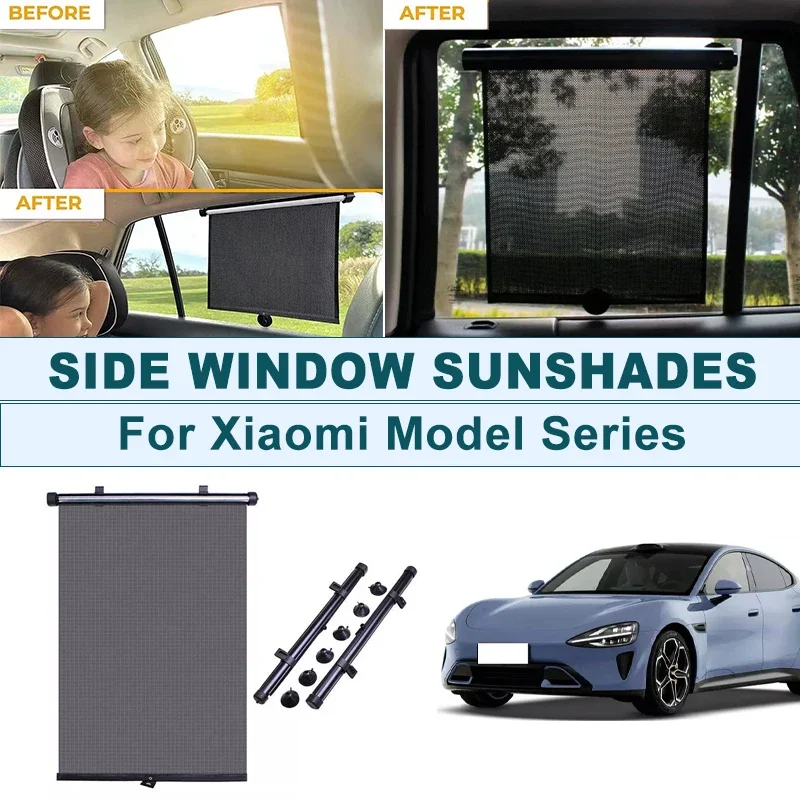 2Pcs UV Protection Retractable Car Side Window Sun Shade Roller Blinds For Xiaomi SU7 SU7L YU7 YU7GT SU7 Max YU9 Pro Ultra
2Pcs UV Protection Retractable Car Side Window Sun Shade Roller Blinds For Xiaomi SU7 SU7L YU7 YU7GT SU7 Max YU9 Pro Ultra