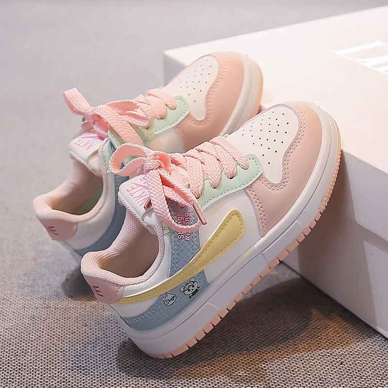 Kids'Casual Shoes Color Blocking PU Leather Fashion Autumn Shoes For Children Breathable Anti-slip Blue Pink Shoes Size 26-37
Kids'Casual Shoes Color Blocking PU Leather Fashion Autumn Shoes For Children Breathable Anti-slip Blue Pink Shoes Size 26-37
