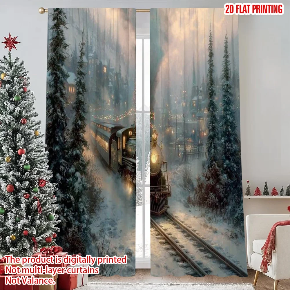 2pcs 2D flat printing Merry Christmas Popular Window Curtains Vintage steam locomotive Christmas Durable Polyester Without
2pcs 2D flat printing Merry Christmas Popular Window Curtains Vintage steam locomotive Christmas Durable Polyester Without