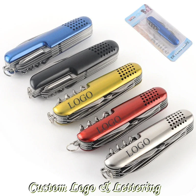 Manufacturers Wholesale Stainless Steel Bottle Wine Opener Swiss Army Knife Multifunctional Gifts Outdoor Keychain·Custom Logo
Manufacturers Wholesale Stainless Steel Bottle Wine Opener Swiss Army Knife Multifunctional Gifts Outdoor Keychain·Custom Logo
