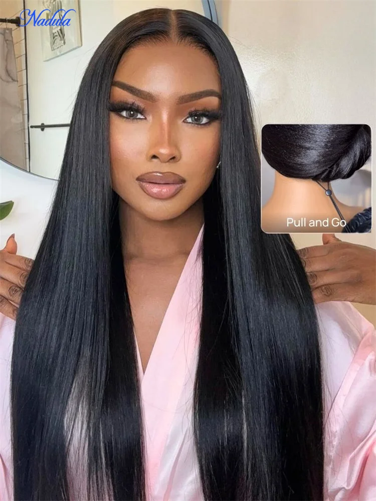 Nadula Hair Braziian Yaki Straight V Part Human Hair Wig Upgrade NO Glue V Shape Machine Made Wig 100% Human Hair Wig
Nadula Hair Braziian Yaki Straight V Part Human Hair Wig Upgrade NO Glue V Shape Machine Made Wig 100% Human Hair Wig