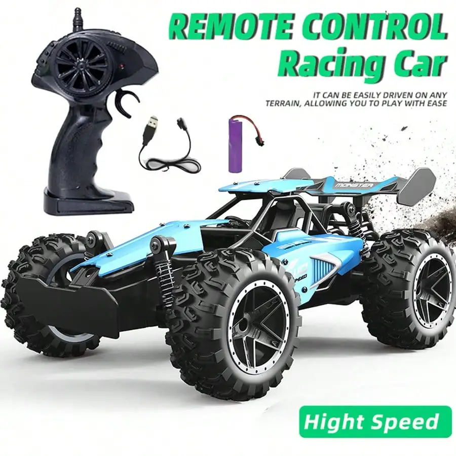 1:18 High Speed RC Car, 2.4GHz All-Terrain Off-Road Truck for Kids and Adults
1:18 High Speed RC Car, 2.4GHz All-Terrain Off-Road Truck for Kids and Adults