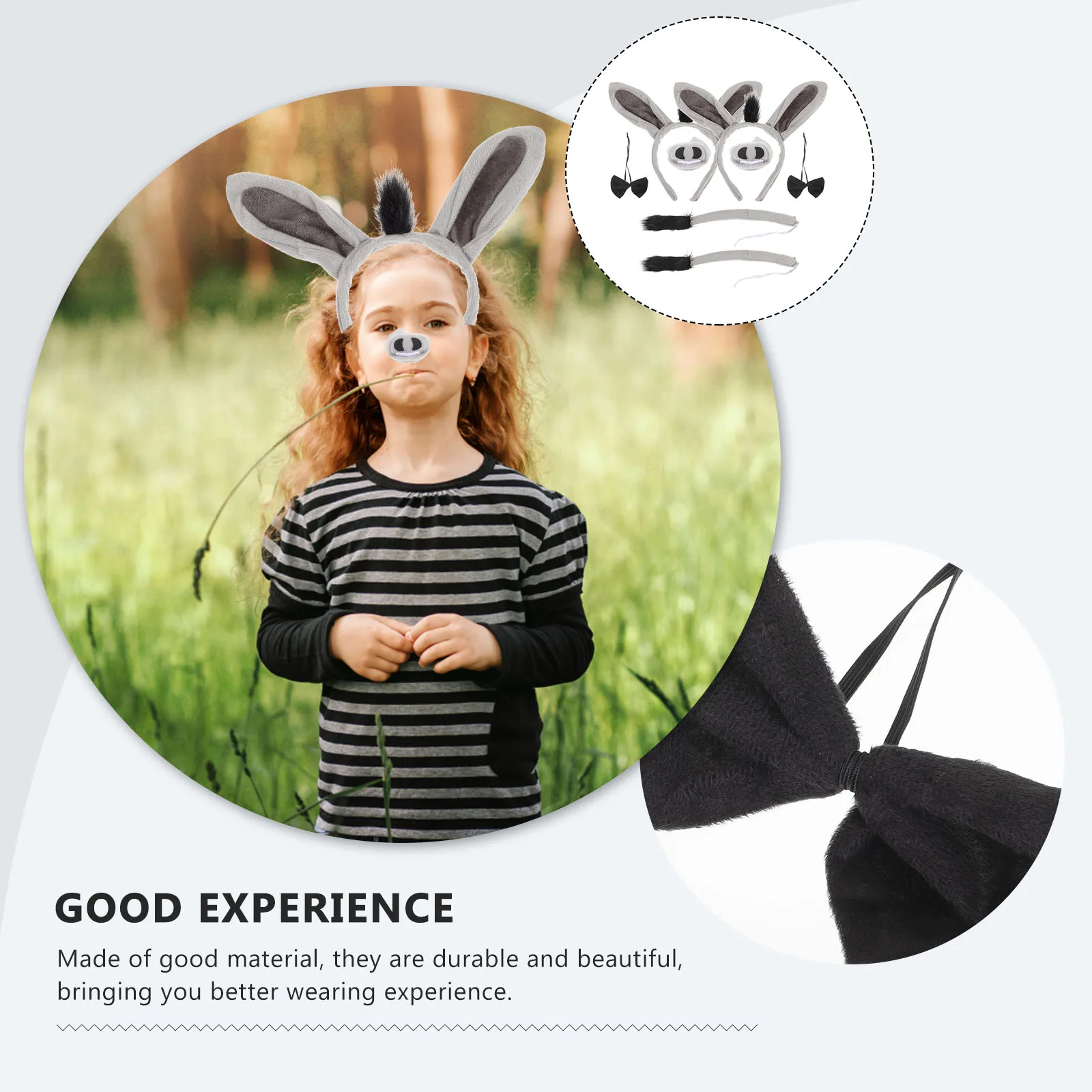 2 комплекта, повязка на голову с осликом, уши, хвост, костюм для взрослых, реквизит для косплея, костюмы с галстуком-бабочкой в виде животных, повязки на голову
2 комплекта, повязка на голову с осликом, уши, хвост, костюм для взрослых, реквизит для косплея, костюмы с галстуком-бабочкой в виде животных, повязки на голову