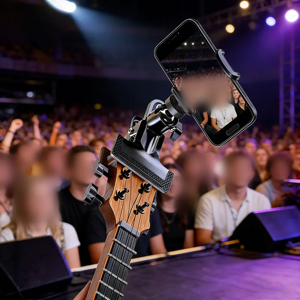 Stable Guitar Phone Holder For Live Streaming & Teaching Non-slip Musical Instrument Phone Stand Versatile Mount For Guitars
Stable Guitar Phone Holder For Live Streaming & Teaching Non-slip Musical Instrument Phone Stand Versatile Mount For Guitars