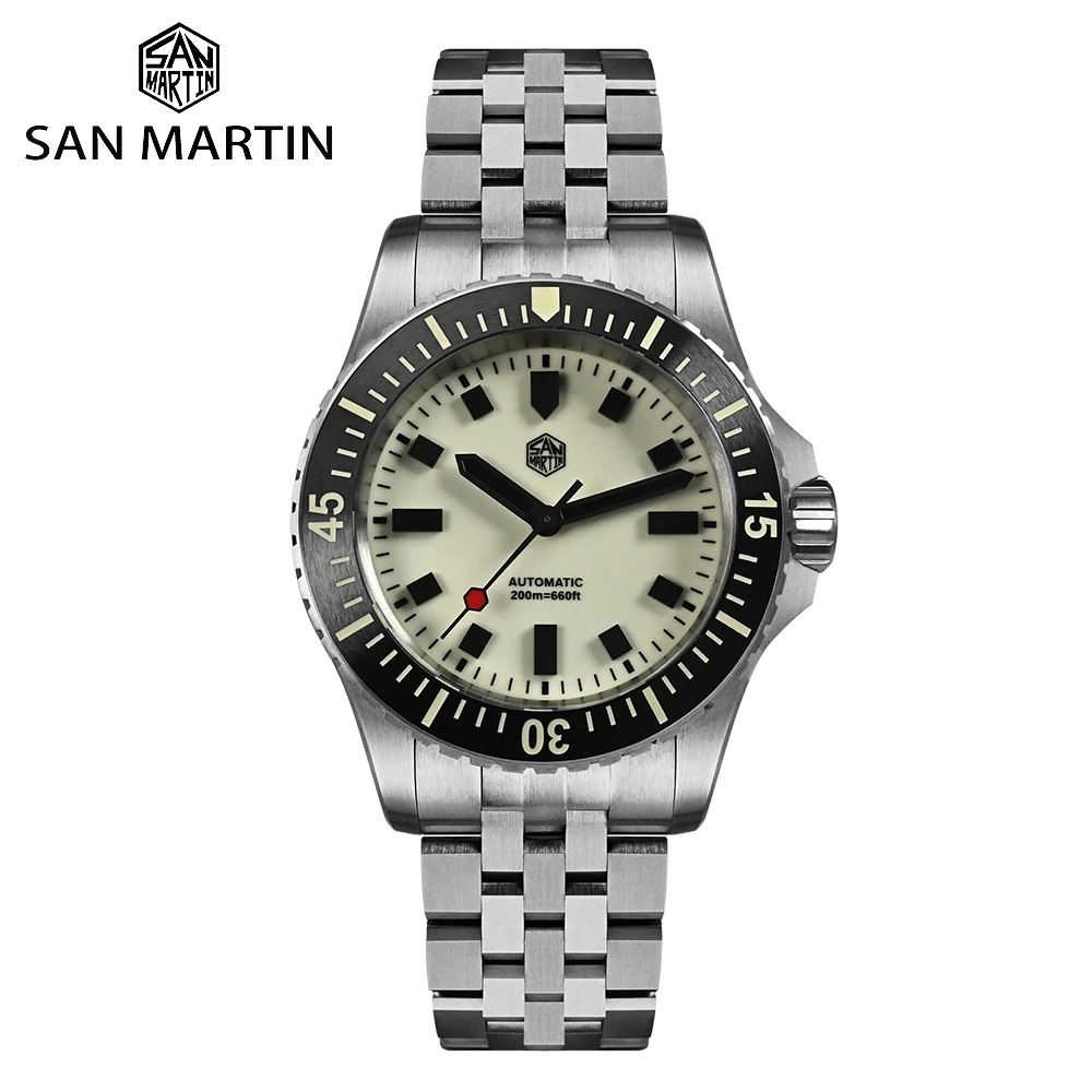 San Martin Toolwatch 1200HV Hardening Coating Luminous Dial ST2130 Automatic Mechanical Diver Watches for Men Sapphire SN0012
San Martin Toolwatch 1200HV Hardening Coating Luminous Dial ST2130 Automatic Mechanical Diver Watches for Men Sapphire SN0012