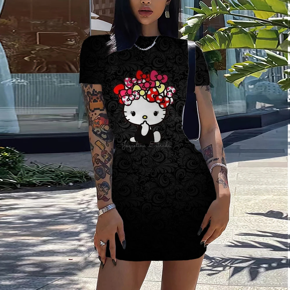 Женское облегающее офисное платье Hello Kitty, привлекательное облегающее мини-платье с 3D принтом, платье с коротким рукавом, весна-лето 2024
Женское облегающее офисное платье Hello Kitty, привлекательное облегающее мини-платье с 3D принтом, платье с коротким рукавом, весна-лето 2024