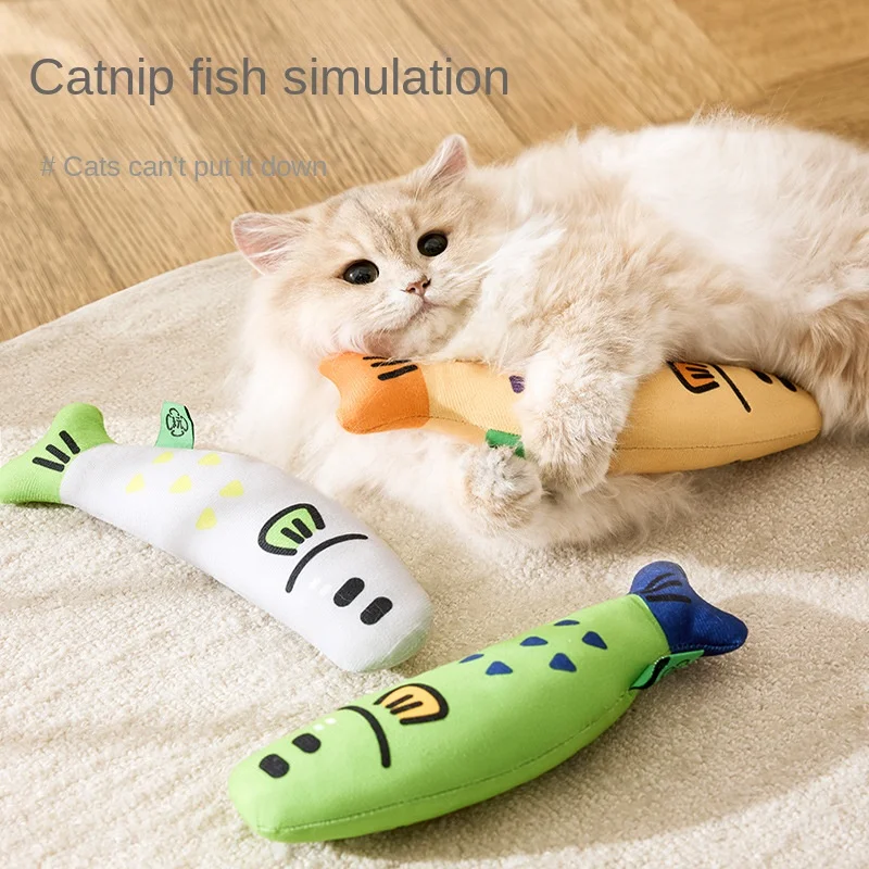 Sounding Teasing Hemp Fish Self-Entertainment Boredom Relief with Catnip Pet Toy
Sounding Teasing Hemp Fish Self-Entertainment Boredom Relief with Catnip Pet Toy