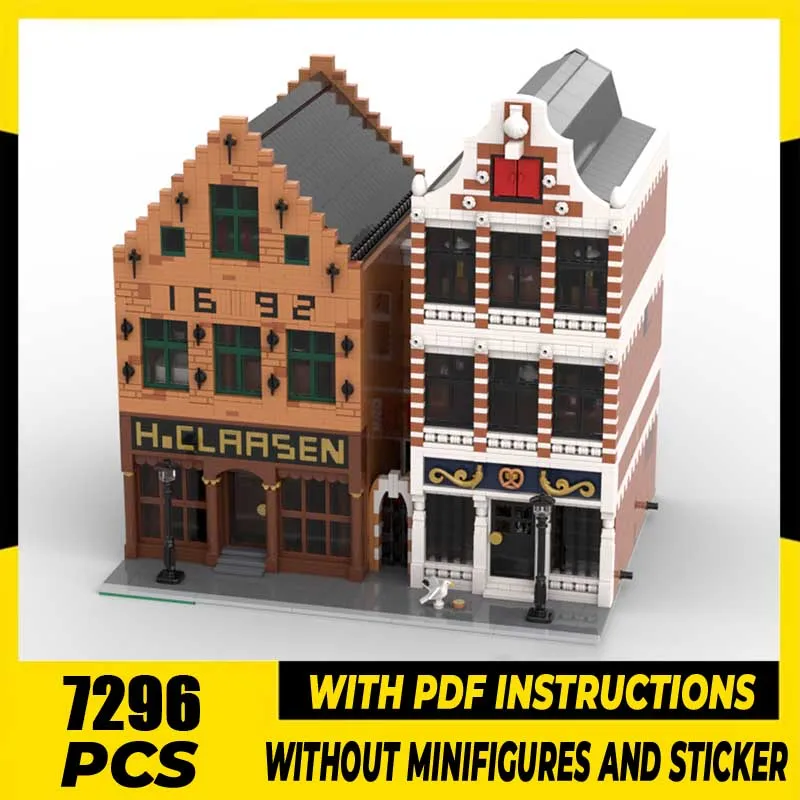 Moc Building Blocks Colonial Goods Store & Old Bakery City Street View Model Technology Bricks DIY Assembly Toys Construstion
Moc Building Blocks Colonial Goods Store & Old Bakery City Street View Model Technology Bricks DIY Assembly Toys Construstion