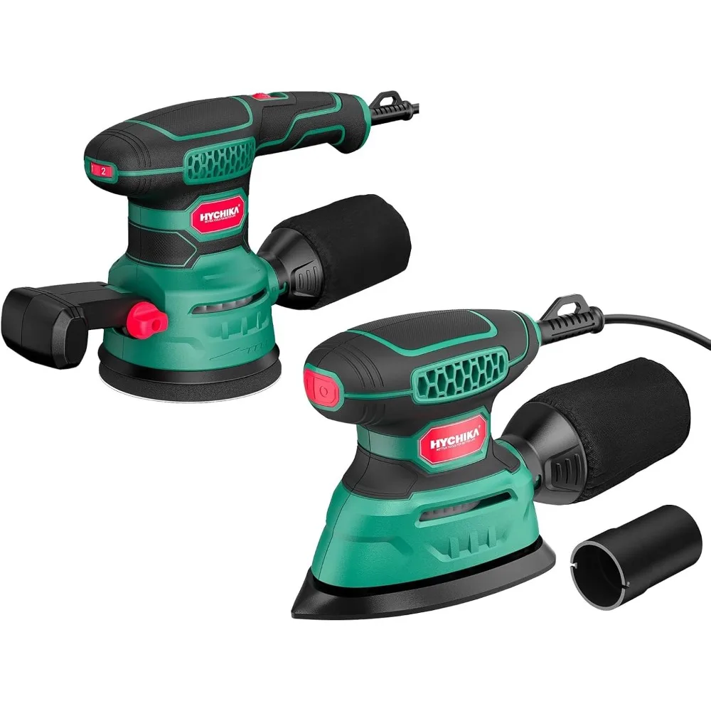 Electric Palm Random Orbit Sander 5 Inch 450W 3.8Amp 6 Speed Wood Sander Tool with Dust Collector and 20 Sanding Papers
Electric Palm Random Orbit Sander 5 Inch 450W 3.8Amp 6 Speed Wood Sander Tool with Dust Collector and 20 Sanding Papers