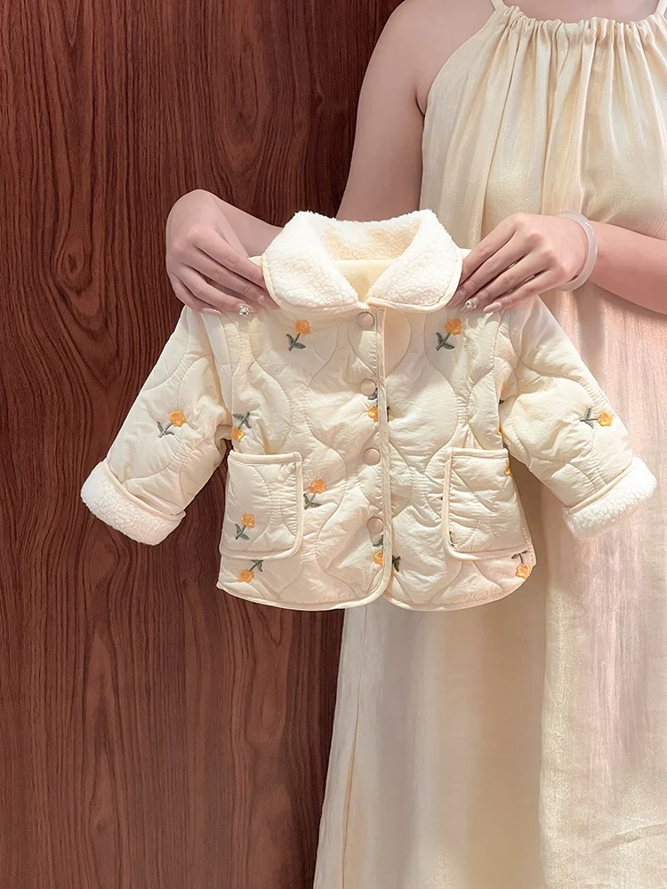 Girls Cotton Jaet Winter Clothes Fce Lined Warm Baby Girl's Coat Cotton Padded Winter New Sle Children's Clothing
Girls Cotton Jaet Winter Clothes Fce Lined Warm Baby Girl's Coat Cotton Padded Winter New Sle Children's Clothing