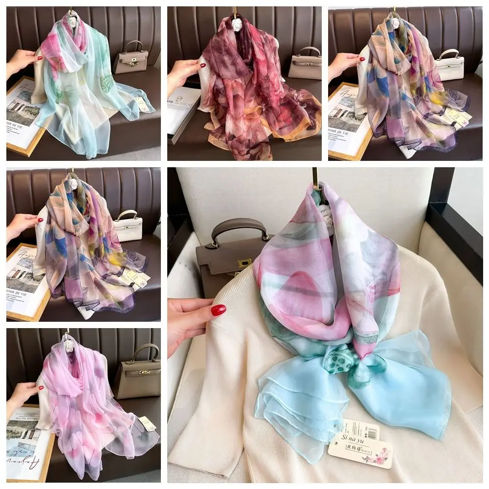 Headkerchief Korean Luxury Silk Scarf Luxury Elegant Thin Silk Scarf Printing Lace Wraps Female
Headkerchief Korean Luxury Silk Scarf Luxury Elegant Thin Silk Scarf Printing Lace Wraps Female