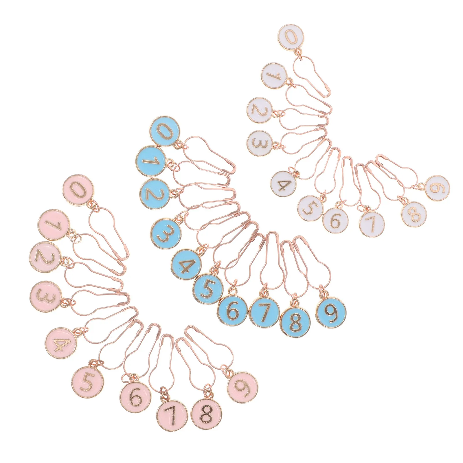 30 Pcs Small Metal Markers Crochet Stitch with Numbers Locking for Knitting Yarn Rings
30 Pcs Small Metal Markers Crochet Stitch with Numbers Locking for Knitting Yarn Rings