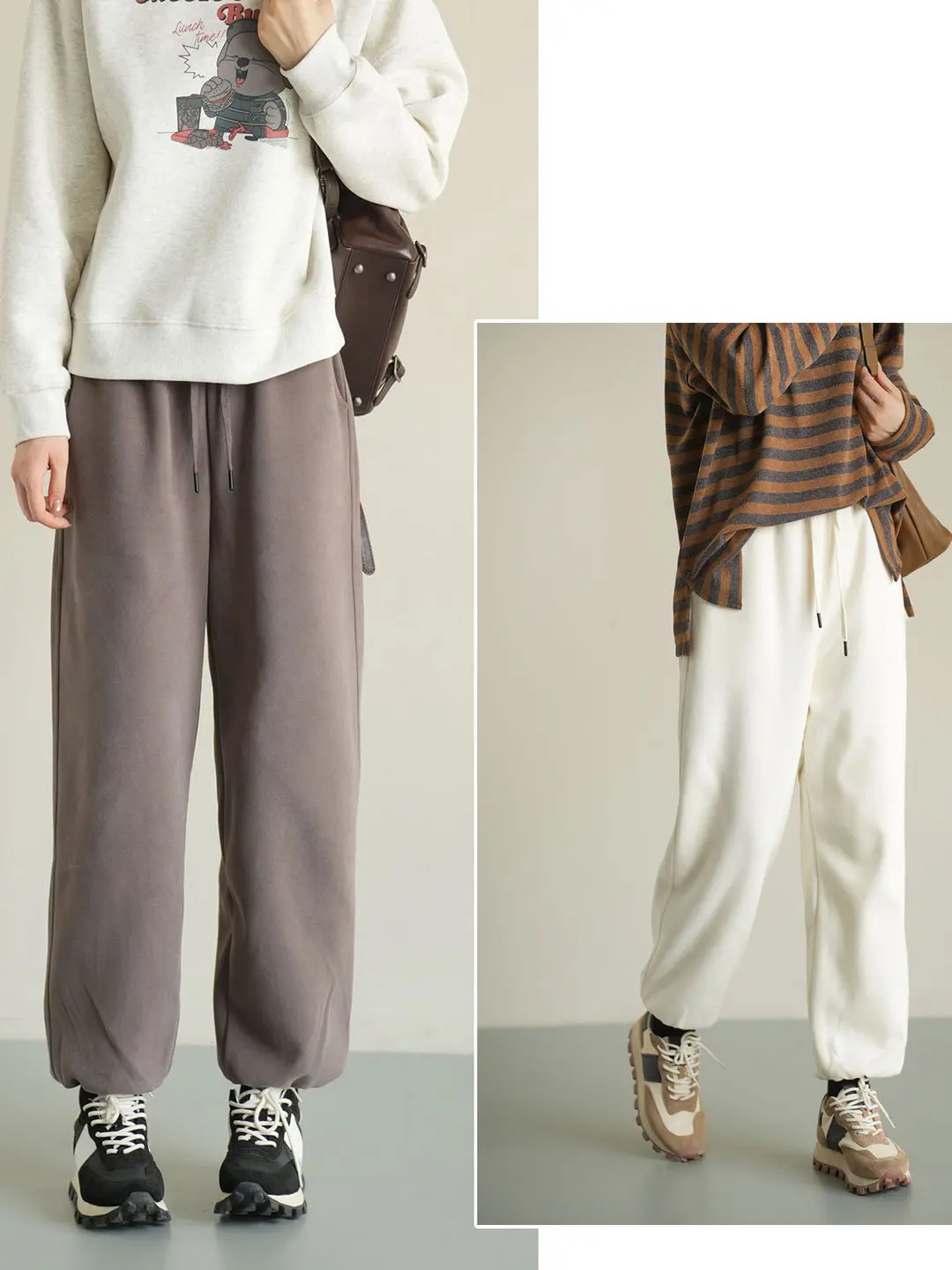 Свободные женские брюки из смесового хлопка и полиэстера для весны и осени, удобные, дышащие, спортивные, свободного кроя, с эластичным поясом на шнурке
Свободные женские брюки из смесового хлопка и полиэстера для весны и осени, удобные, дышащие, спортивные, свободного кроя, с эластичным поясом на шнурке