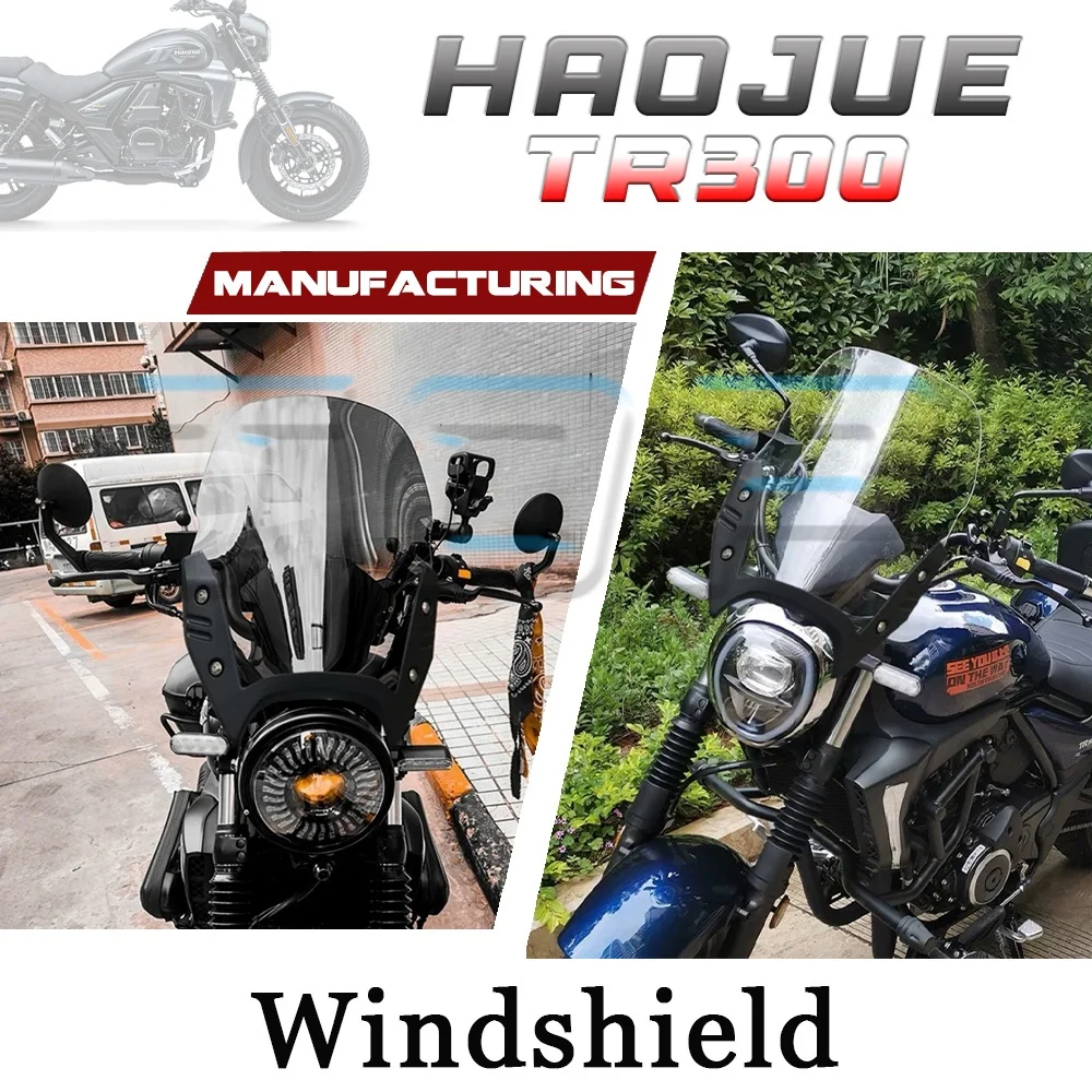 Transparent and black opaque HAOJUE TR300 windshield 300tr 300TR
Transparent and black opaque HAOJUE TR300 windshield 300tr 300TR
