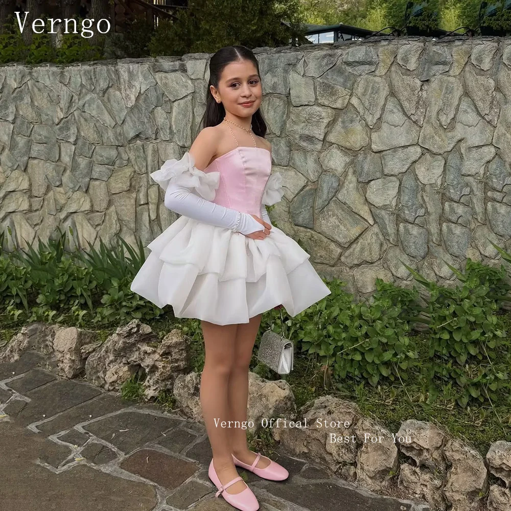 Verngo Cute Organza Girl Formal Occsion Dress A Line Tiered Flowers Formal Fit Elegant Princess Prom Party Dress Customized
Verngo Cute Organza Girl Formal Occsion Dress A Line Tiered Flowers Formal Fit Elegant Princess Prom Party Dress Customized