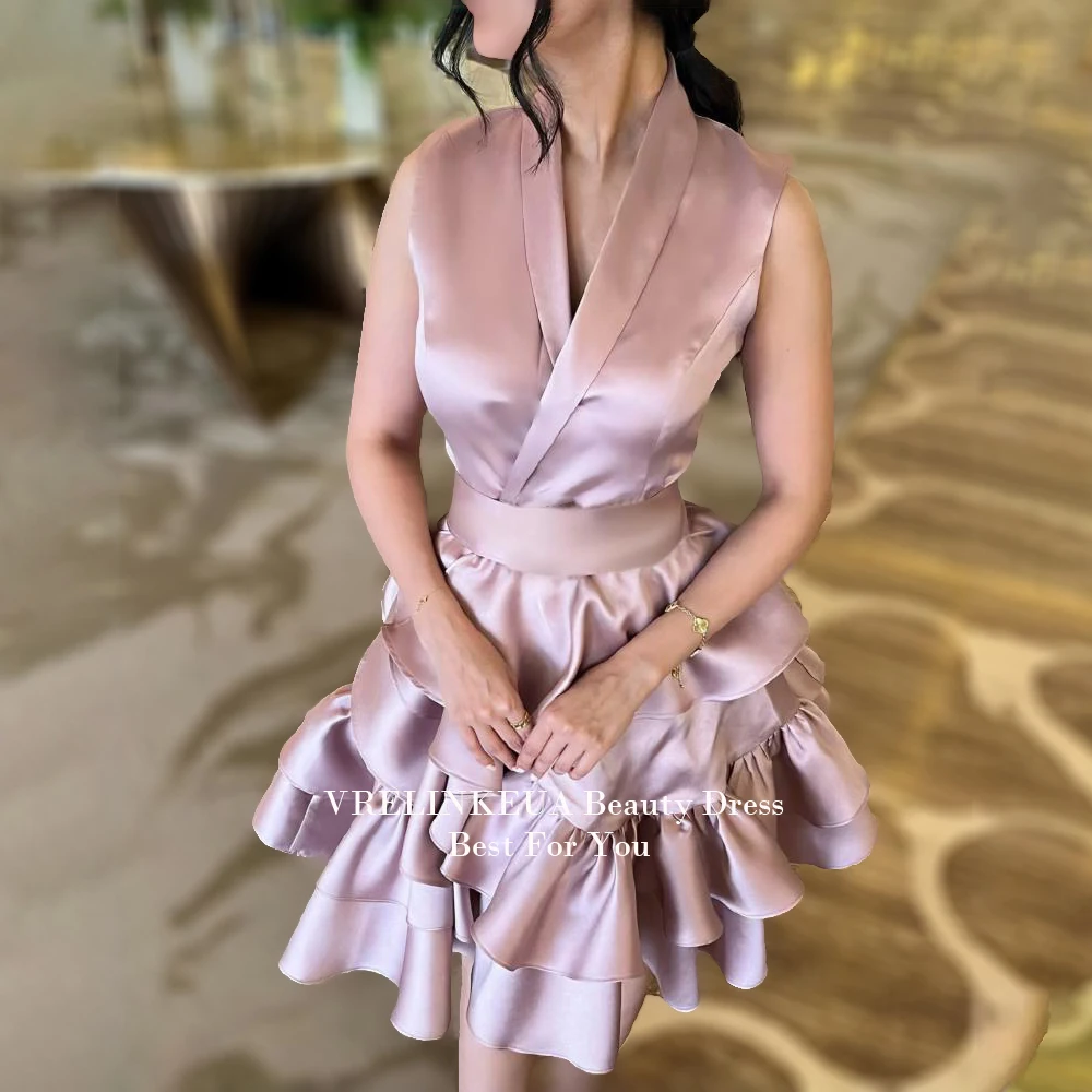 Tiered Mini Graduation Dress Satin Short Prom Dresses Homecoming Dress For Teens New Wedding Cocktail Party Dress Customized
Tiered Mini Graduation Dress Satin Short Prom Dresses Homecoming Dress For Teens New Wedding Cocktail Party Dress Customized