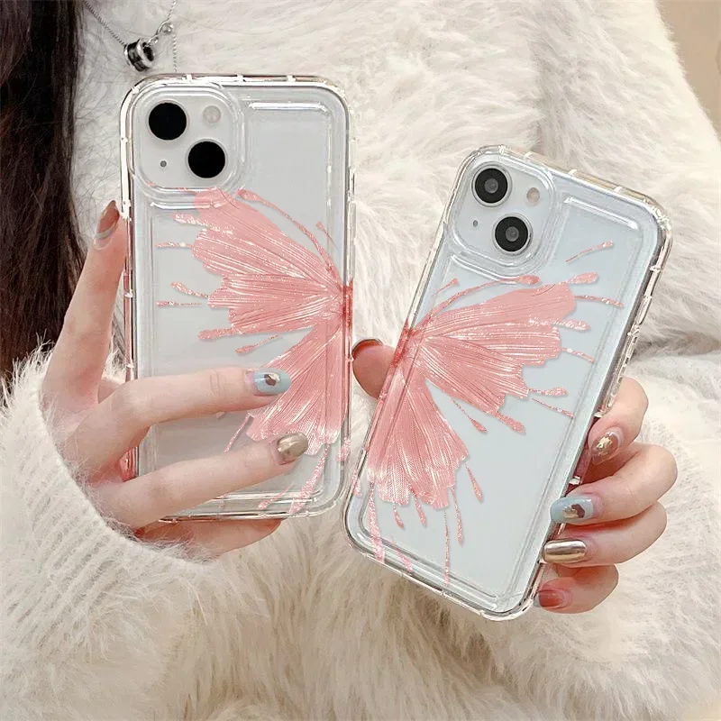 Pink Butterfly Phone Case For iPhone 11 Case iPhone 15 14 13 12 Pro XS Max XR X 7 8 Plus SE Shockproof Silicone Soft Cover funda
Pink Butterfly Phone Case For iPhone 11 Case iPhone 15 14 13 12 Pro XS Max XR X 7 8 Plus SE Shockproof Silicone Soft Cover funda