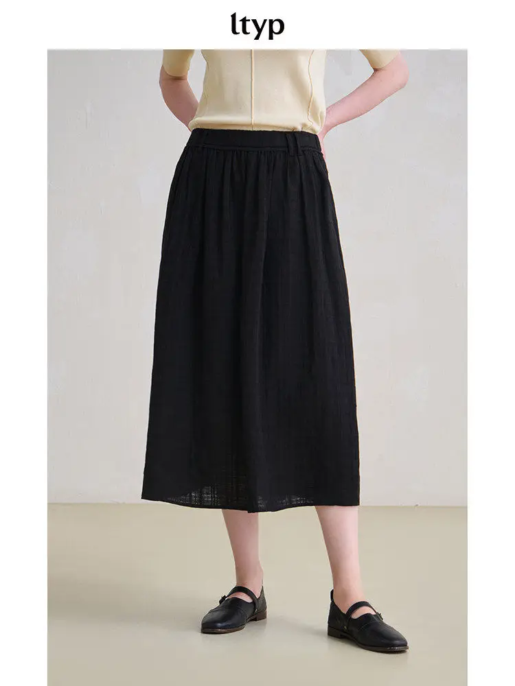 Travel Original 100% Linen Artistic A-Line Skirt Thin Black Versatile Summer Women's Skirt City Commute Casual Wear
Travel Original 100% Linen Artistic A-Line Skirt Thin Black Versatile Summer Women's Skirt City Commute Casual Wear
