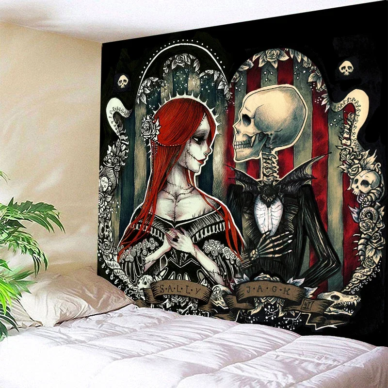 Skull Sweet Couple Tapestry Wall Hanging Travel Beach Picnic Home Decor Bedroom Living Room Dorm
Skull Sweet Couple Tapestry Wall Hanging Travel Beach Picnic Home Decor Bedroom Living Room Dorm