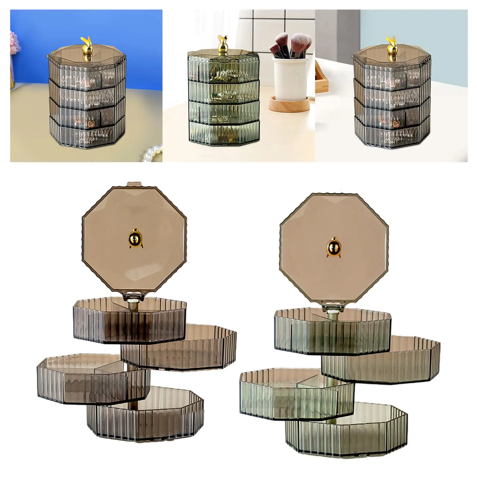 Вращающийся ящик для хранения ювелирных изделий, органайзер для ювелирных изделий на 360° ° Вращающийся лоток для ювелирных изделий 
Вращающийся ящик для хранения ювелирных изделий, органайзер для ювелирных изделий на 360° ° Вращающийся лоток для ювелирных изделий