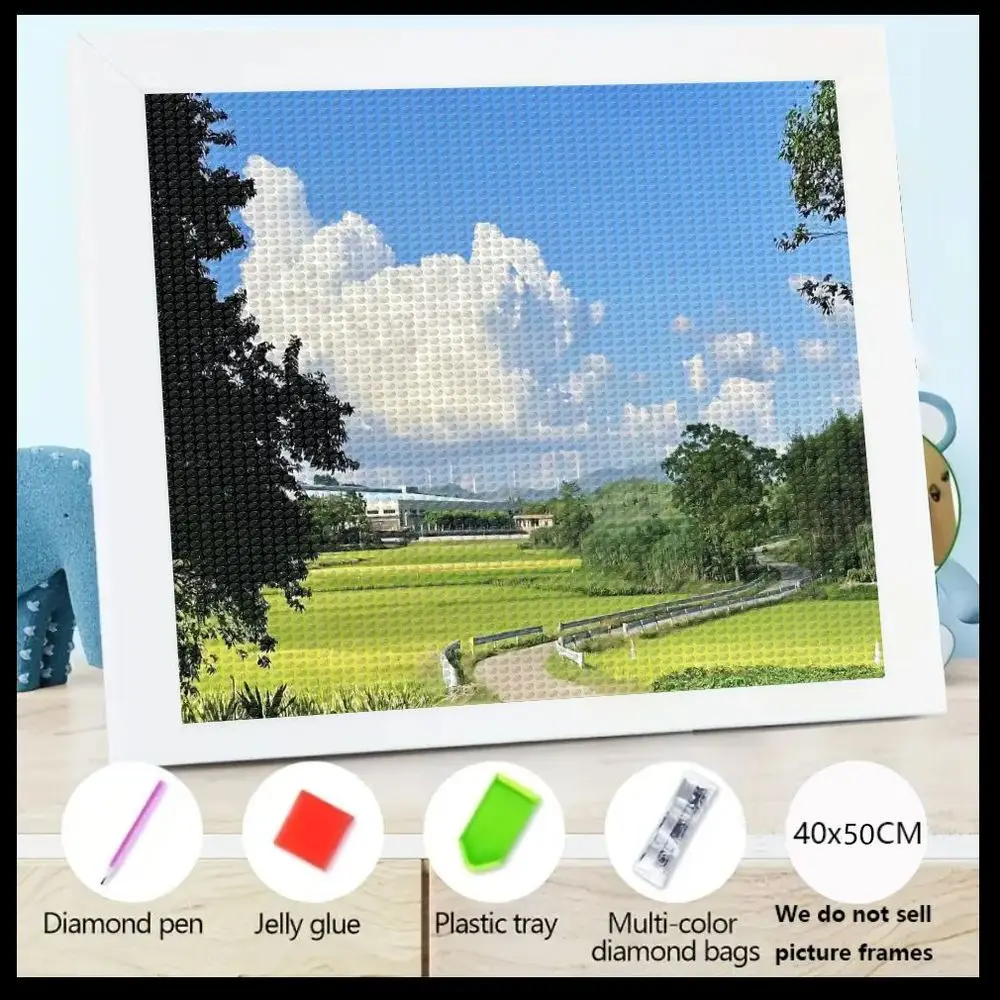 Набор алмазной живописи 40x50 см 5D с пейзажным рисунком, включает алмазную ручку, желейный клей, пластиковый лоток, разноцветный алмаз B
Набор алмазной живописи 40x50 см 5D с пейзажным рисунком, включает алмазную ручку, желейный клей, пластиковый лоток, разноцветный алмаз B