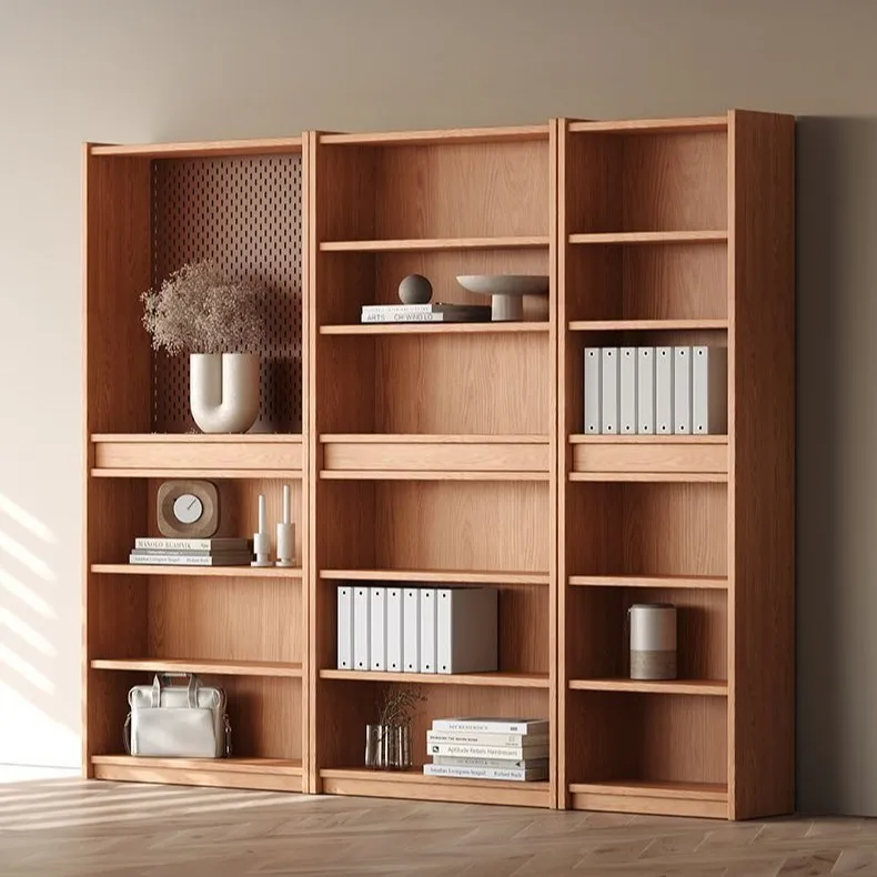 Solid wood oak card seat bookcase glass locker combination office study bookshelf
Solid wood oak card seat bookcase glass locker combination office study bookshelf