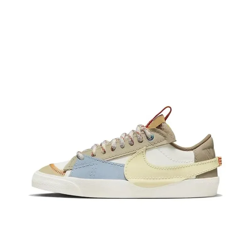 Мужские и женские туфли для скейтбординга Nike Blazer Jumbo Mighty Swooshers, низкий крой, прочные, нескользящие, повседневные кроссовки, бежевые
Мужские и женские туфли для скейтбординга Nike Blazer Jumbo Mighty Swooshers, низкий крой, прочные, нескользящие, повседневные кроссовки, бежевые