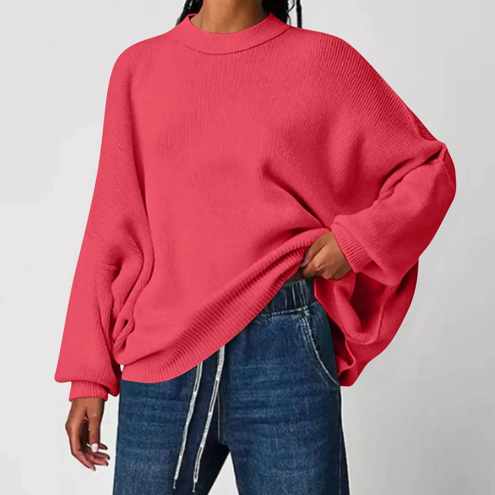 Sleeve Sweaters For Women Casual Crewneck Knitted Fall Winter Loose Pullover Cute Sweater Tops Tops De Mujer Sweater Woman
Sleeve Sweaters For Women Casual Crewneck Knitted Fall Winter Loose Pullover Cute Sweater Tops Tops De Mujer Sweater Woman