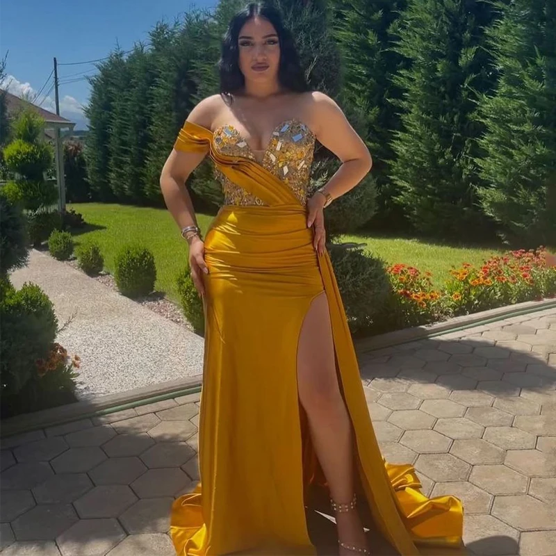 Eightree Sexy Mermaid Prom Dresses Sequines One Shoulder Floor Length Evening Cocktail Party Prom Gowns 2022 Side Slit Plus Size
Eightree Sexy Mermaid Prom Dresses Sequines One Shoulder Floor Length Evening Cocktail Party Prom Gowns 2022 Side Slit Plus Size