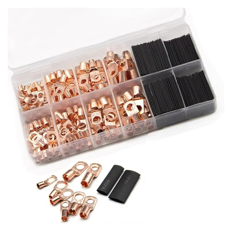 PZHI-260Pcs Подглядывающая медная трубчатая клемма SC Клемма для проводки Комбинация термоусадочной трубки с медным носом
PZHI-260Pcs Подглядывающая медная трубчатая клемма SC Клемма для проводки Комбинация термоусадочной трубки с медным носом