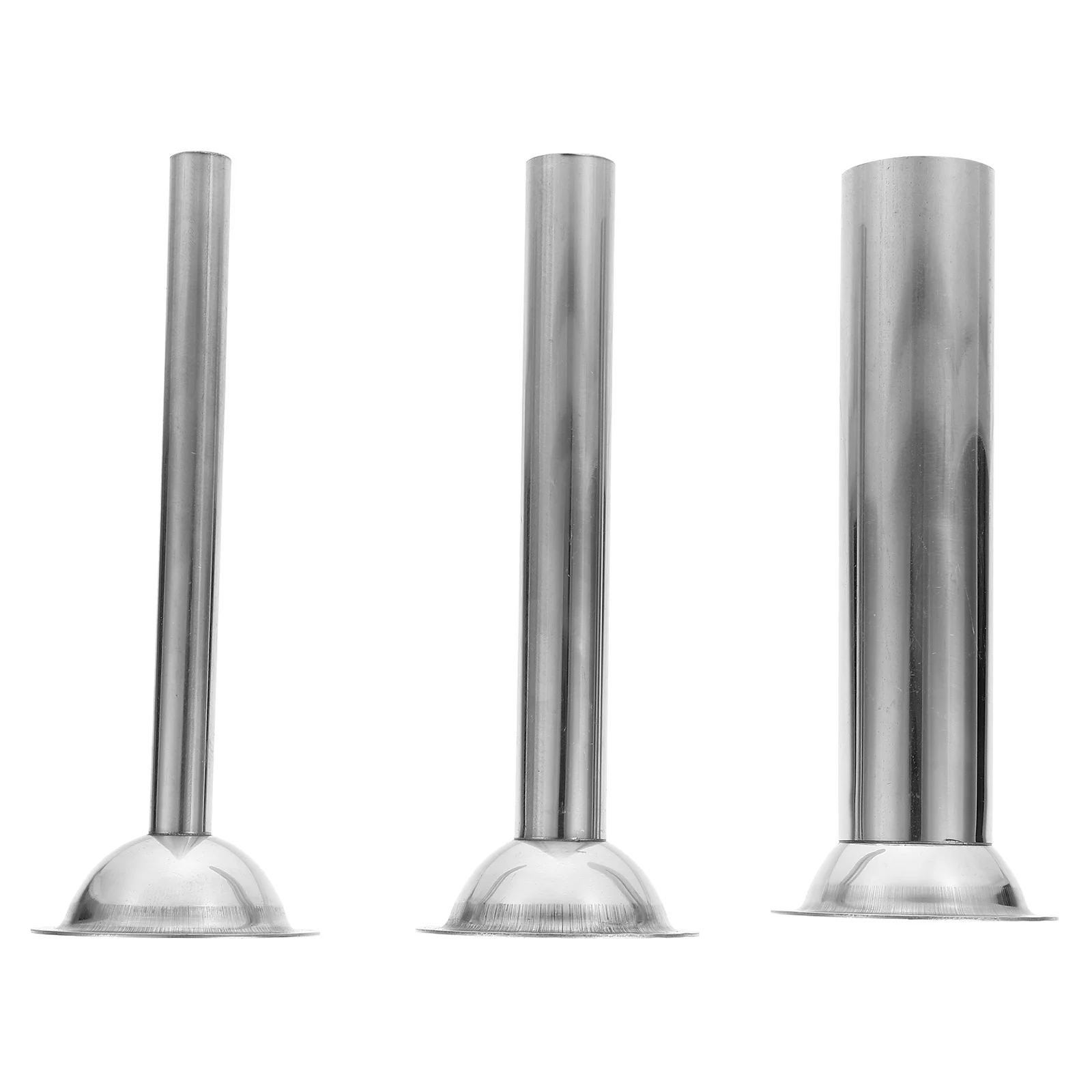 3 Pcs Meat Stuffing Maker Sausage Filler Tube Making Funnel Lem Tubes Stuffer Steel Machine
3 Pcs Meat Stuffing Maker Sausage Filler Tube Making Funnel Lem Tubes Stuffer Steel Machine