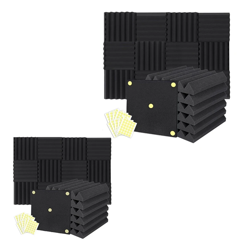 LICG-Acoustic Foam Panels Wedge 2 X 12 X 12 Inch, Soundproofing Foam Noise Cancelling Foam For Home Office Recoding
LICG-Acoustic Foam Panels Wedge 2 X 12 X 12 Inch, Soundproofing Foam Noise Cancelling Foam For Home Office Recoding