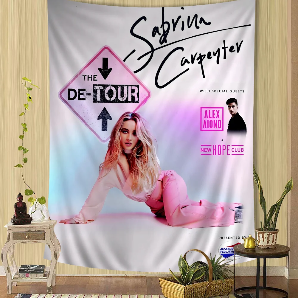 Modern Fashion Singer Sabrina Carpenter Hippie Wall Hanging Tapestries Art Science Fiction Room Home Decor Kawaii Room Decor
Modern Fashion Singer Sabrina Carpenter Hippie Wall Hanging Tapestries Art Science Fiction Room Home Decor Kawaii Room Decor