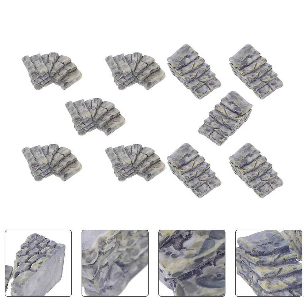 12pcs Mini Stone Steps High Simulation Resin Microlandscape Decorations Lightweight Patio Landscape Stairs Model Crafts
12pcs Mini Stone Steps High Simulation Resin Microlandscape Decorations Lightweight Patio Landscape Stairs Model Crafts