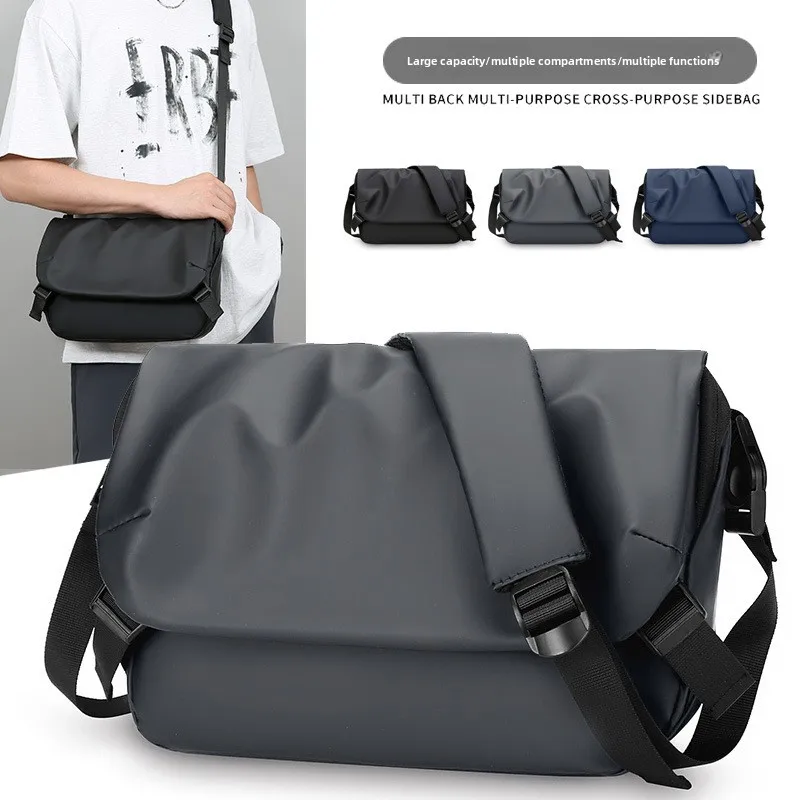 Minimalist Leather Men's Single Shoulder Bag with Handle, Travel Portable Chest Bag, Large Capacity Lightweight Trendy Crossbody
Minimalist Leather Men's Single Shoulder Bag with Handle, Travel Portable Chest Bag, Large Capacity Lightweight Trendy Crossbody