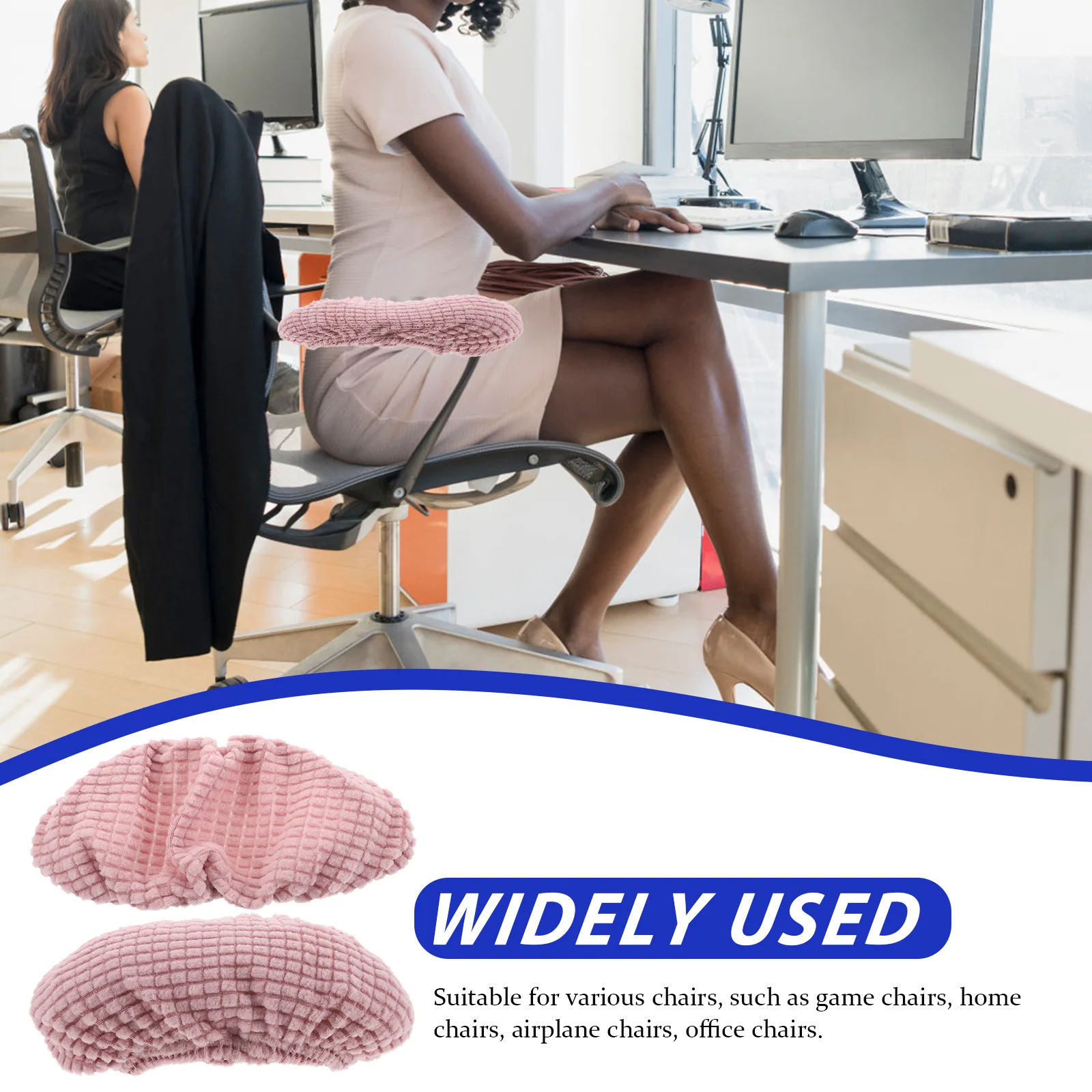 2Pcs Chair Handle Covers Elastic Armrest Sleeves Thickened Comfortable Arm Protector for Office Home Gaming Chairs Removable
2Pcs Chair Handle Covers Elastic Armrest Sleeves Thickened Comfortable Arm Protector for Office Home Gaming Chairs Removable