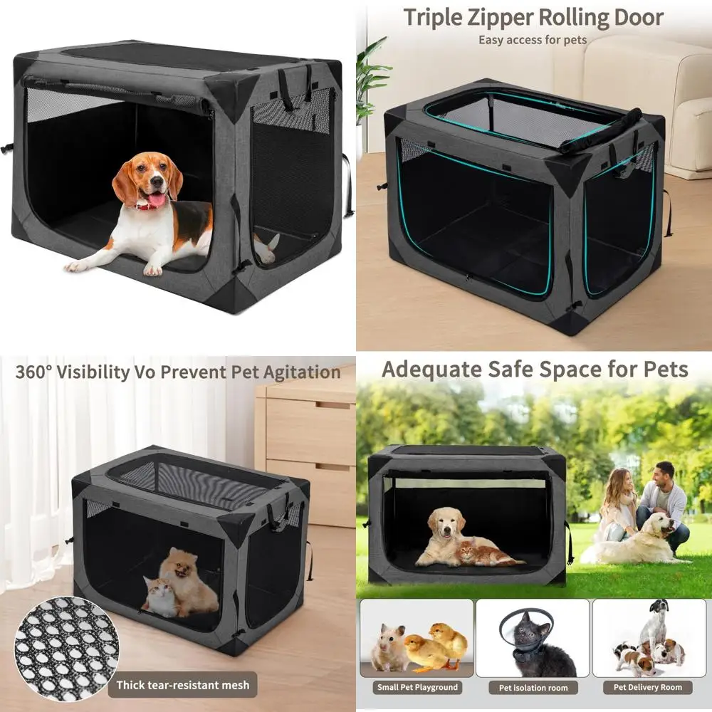 Мягкие ящики для больших собак — 36-дюймовая складная 3-дверная питомник, портативная дорожная клетка с жевательной конструкцией для домашних животных Comf
Мягкие ящики для больших собак — 36-дюймовая складная 3-дверная питомник, портативная дорожная клетка с жевательной конструкцией для домашних животных Comf