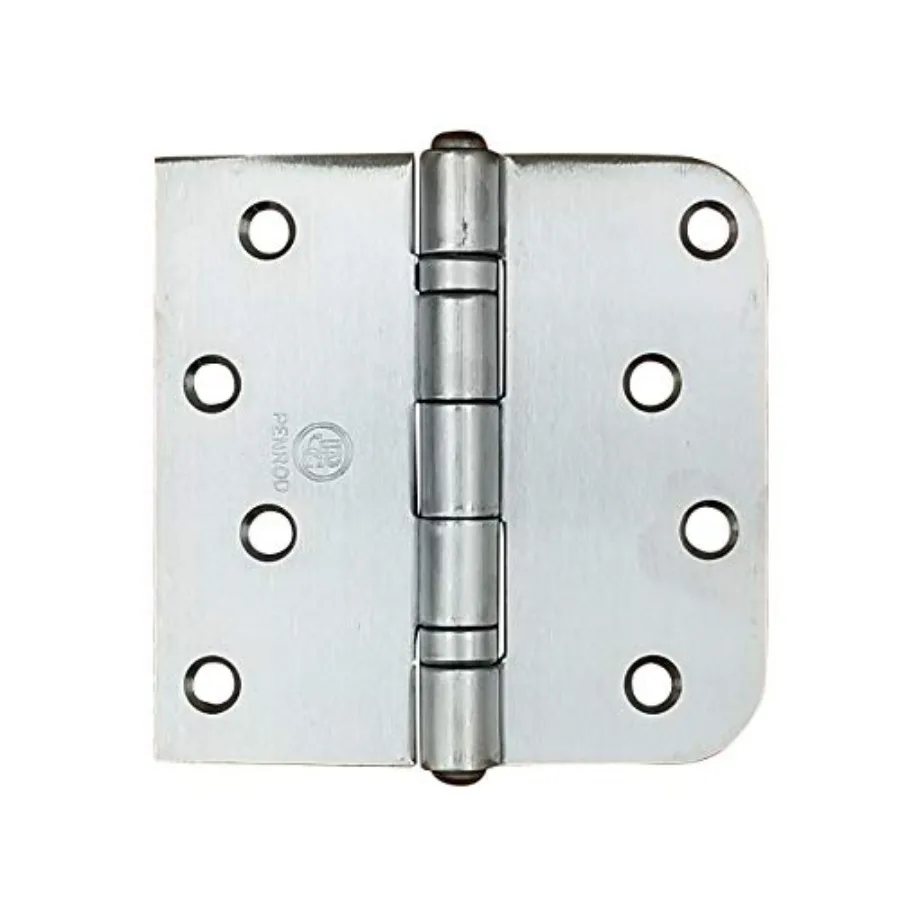 Stainless Steel Ball Bearing Door Hinges, 4 Inch with 5/8 Inch Square Corners, NRP, 3 Pack
Stainless Steel Ball Bearing Door Hinges, 4 Inch with 5/8 Inch Square Corners, NRP, 3 Pack