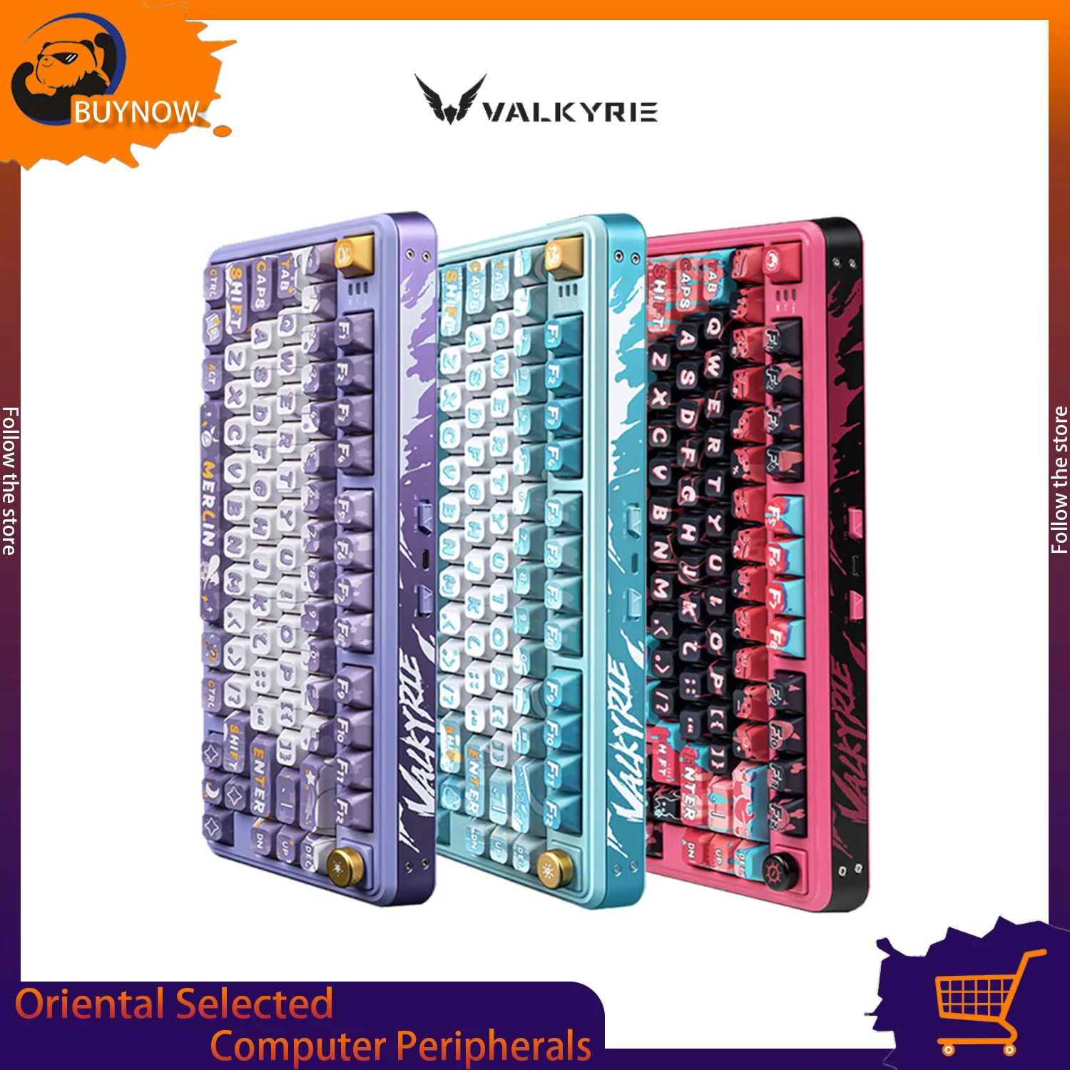 VALKYRIE Vk75 MIST Mechanical Keyboard Tri Mode E-Game Hot Swappable 2.4g/Wired/Bluetooth Rgb Gasket Customized Keyboard
VALKYRIE Vk75 MIST Mechanical Keyboard Tri Mode E-Game Hot Swappable 2.4g/Wired/Bluetooth Rgb Gasket Customized Keyboard