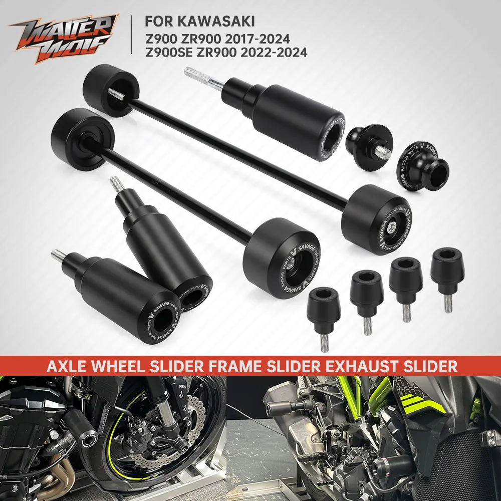 For Kawasaki Z900 Z900SE ZR900 Axle Wheel Slider Frame Crash Slider Swingarm Spools Stand Exhaust Crash Slider Falling Protector
For Kawasaki Z900 Z900SE ZR900 Axle Wheel Slider Frame Crash Slider Swingarm Spools Stand Exhaust Crash Slider Falling Protector