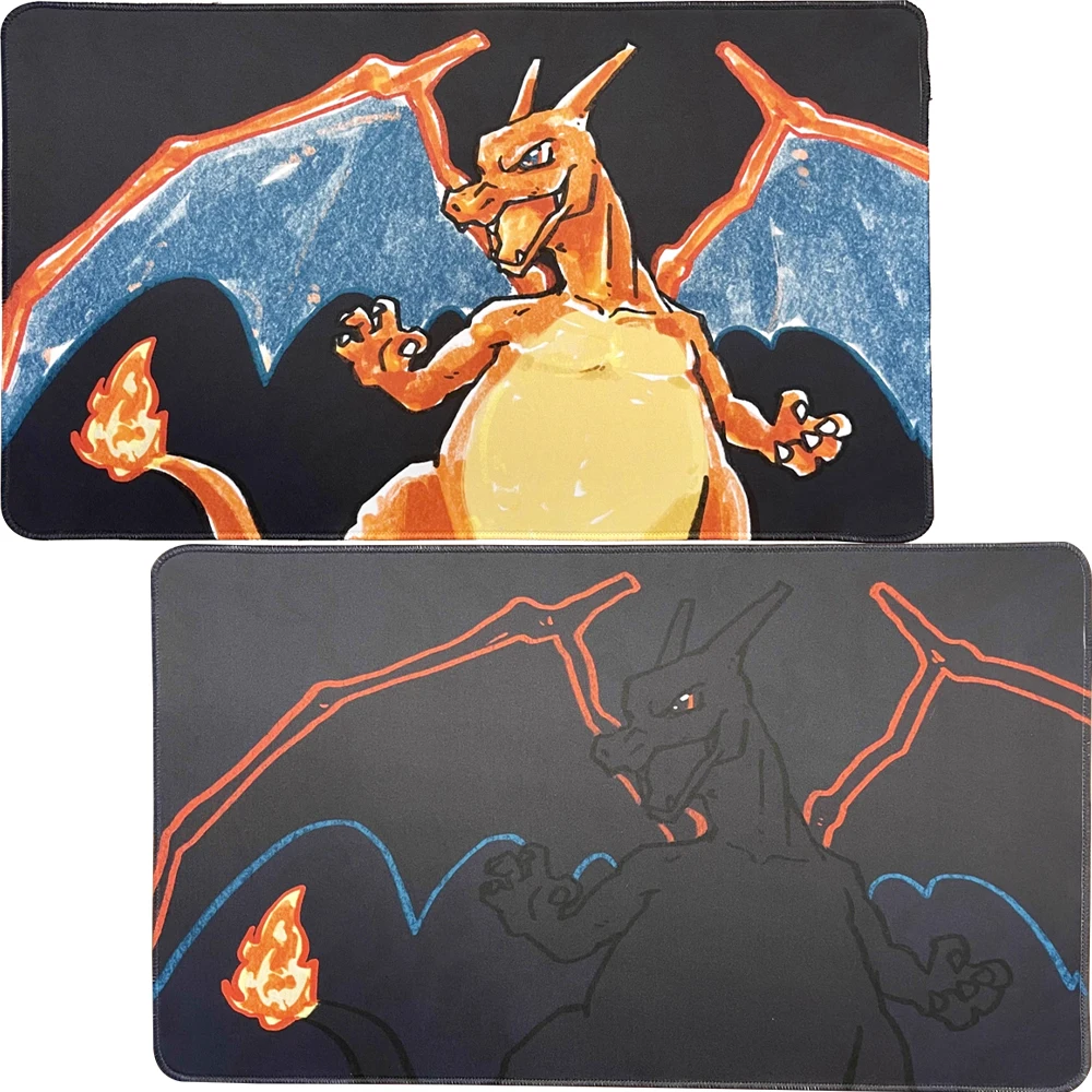 600*350*2mm Diy PTCG Charizard Playmat Self Made P.M. Flash Charizard Battle Card Pad Anime Mouse Pad Gift
600*350*2mm Diy PTCG Charizard Playmat Self Made P.M. Flash Charizard Battle Card Pad Anime Mouse Pad Gift