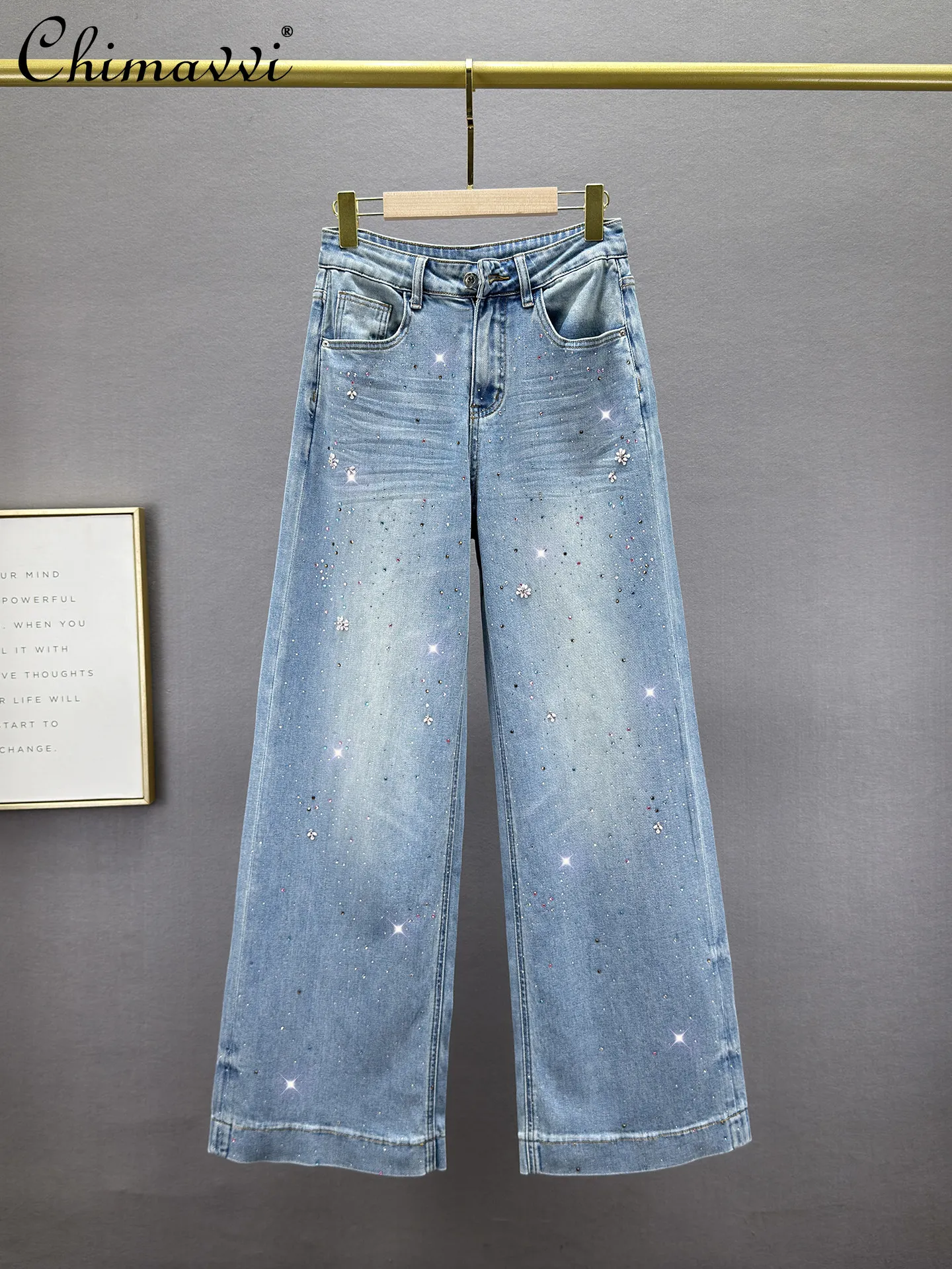 Heavy Colorful Hot Diamond Denim Loose Pants Women's 2026 Spring New Fashion High Waist Loose Slimming Streetwear Jeans
Heavy Colorful Hot Diamond Denim Loose Pants Women's 2026 Spring New Fashion High Waist Loose Slimming Streetwear Jeans